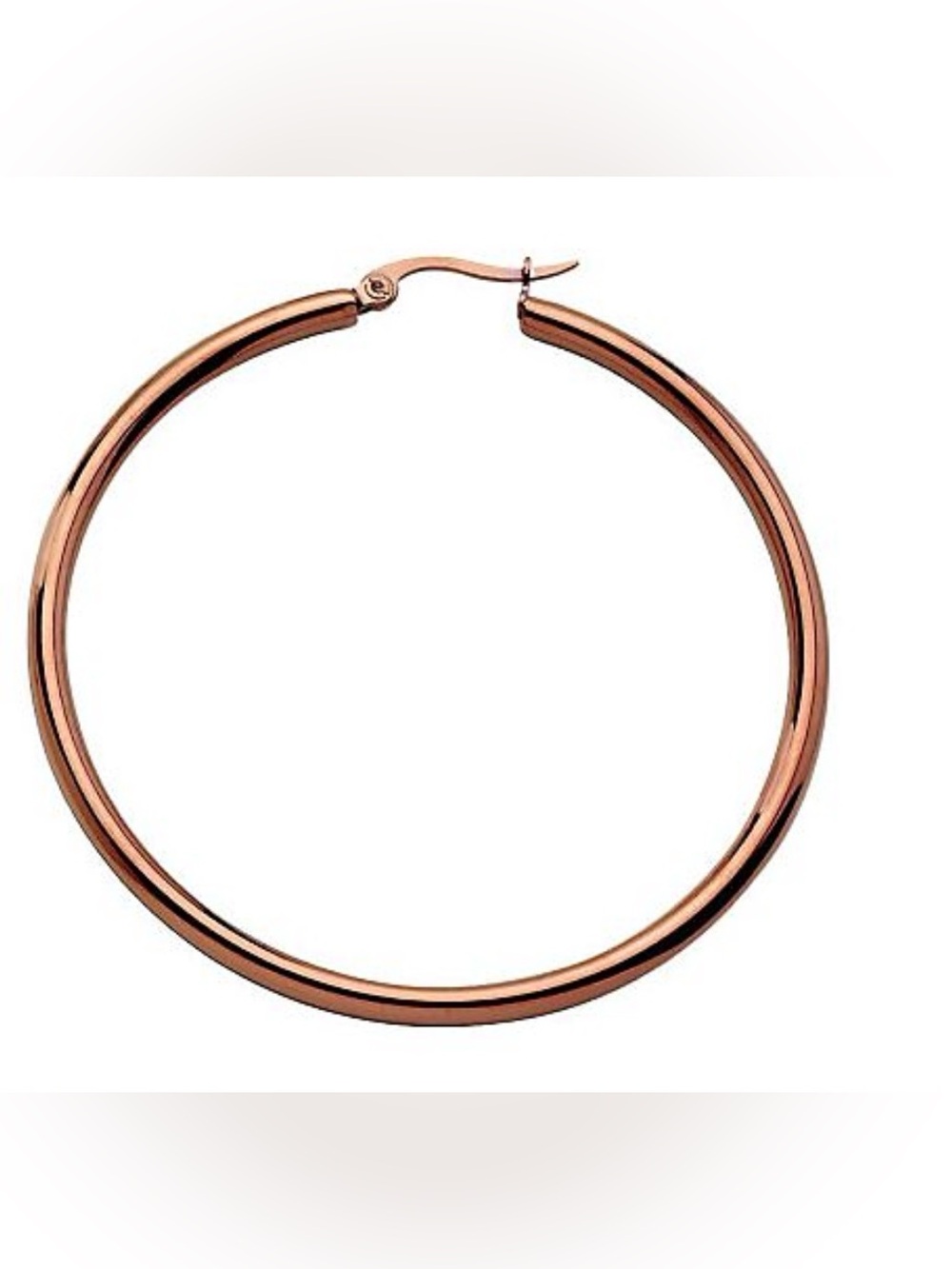 Large Chocolate Hoop Earrings